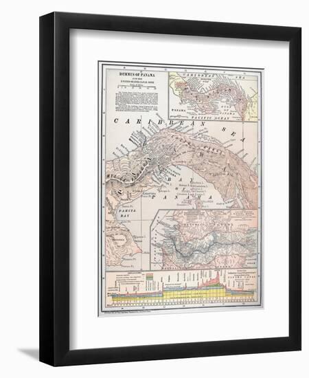 Map: Panama, 1907-null-Framed Giclee Print