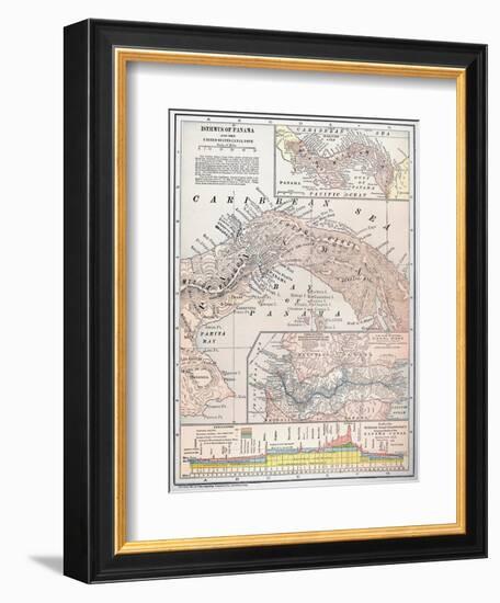 Map: Panama, 1907-null-Framed Giclee Print