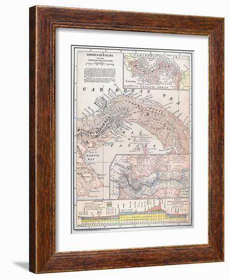 Map: Panama, 1907-null-Framed Giclee Print