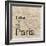 Map Paris-Lauren Gibbons-Framed Art Print