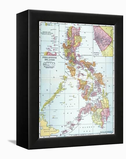 Map: Philippines, 1905-null-Framed Premier Image Canvas