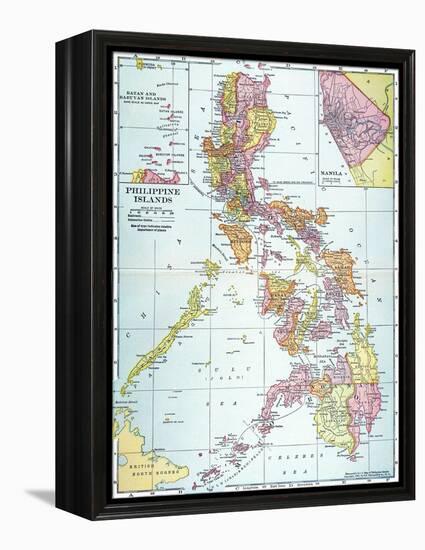 Map: Philippines, 1905-null-Framed Premier Image Canvas