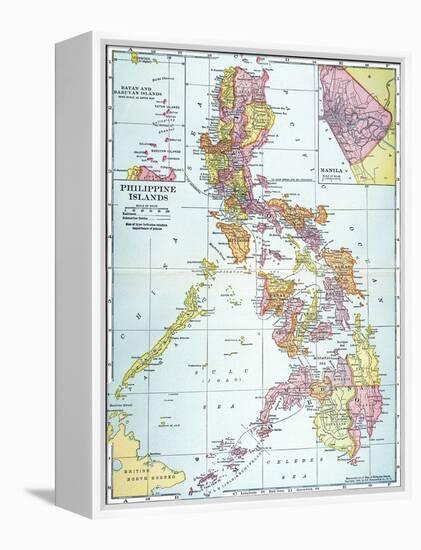 Map: Philippines, 1905-null-Framed Premier Image Canvas