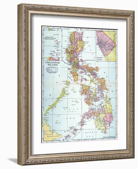 Map: Philippines, 1905-null-Framed Giclee Print