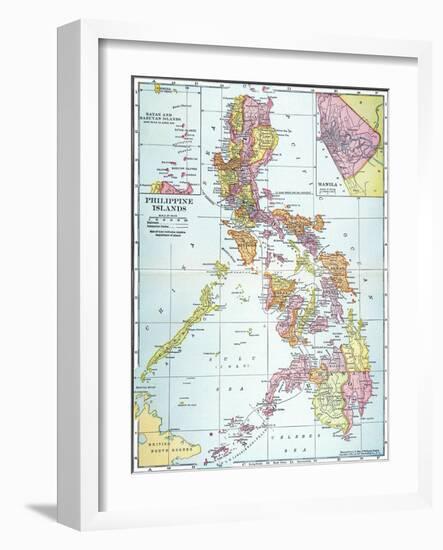 Map: Philippines, 1905-null-Framed Giclee Print