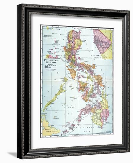 Map: Philippines, 1905-null-Framed Giclee Print