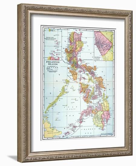 Map: Philippines, 1905-null-Framed Giclee Print