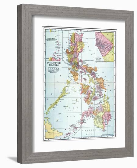 Map: Philippines, 1905-null-Framed Giclee Print