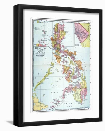 Map: Philippines, 1905-null-Framed Giclee Print