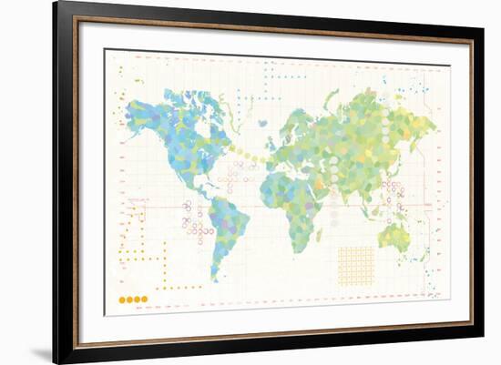 Map Play-Tom Frazier-Framed Giclee Print