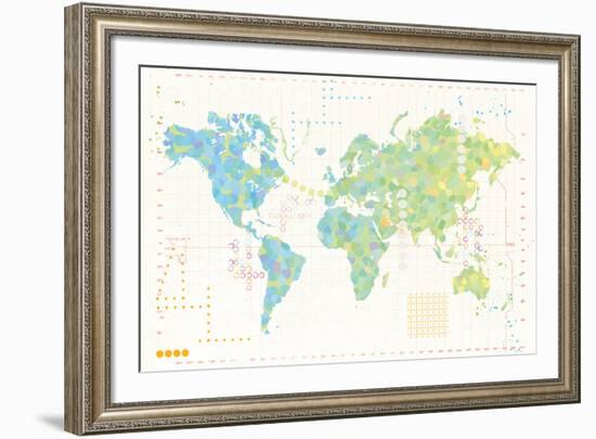 Map Play-Tom Frazier-Framed Giclee Print