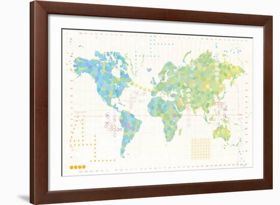 Map Play-Tom Frazier-Framed Giclee Print