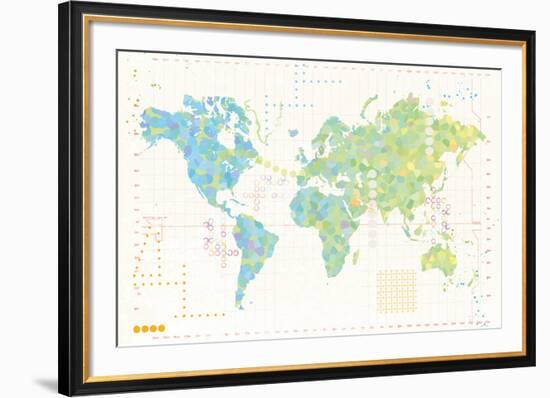 Map Play-Tom Frazier-Framed Giclee Print