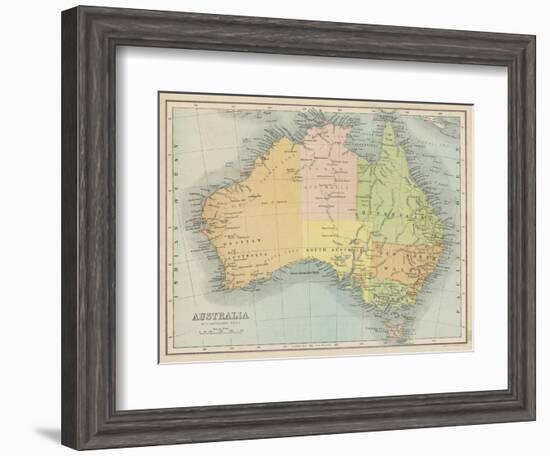 Map Probably Made Soon after 1861-Bartholomew-Framed Photographic Print