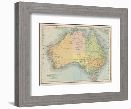 Map Probably Made Soon after 1861-Bartholomew-Framed Photographic Print