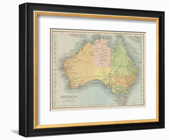 Map Probably Made Soon after 1861-Bartholomew-Framed Photographic Print