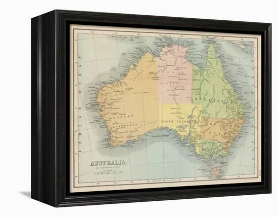 Map Probably Made Soon after 1861-Bartholomew-Framed Premier Image Canvas