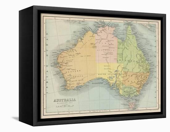 Map Probably Made Soon after 1861-Bartholomew-Framed Premier Image Canvas