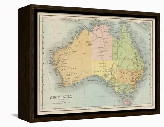 Map Probably Made Soon after 1861-Bartholomew-Framed Premier Image Canvas