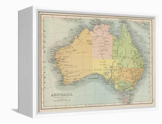 Map Probably Made Soon after 1861-Bartholomew-Framed Premier Image Canvas