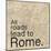 Map Rome-Lauren Gibbons-Mounted Art Print