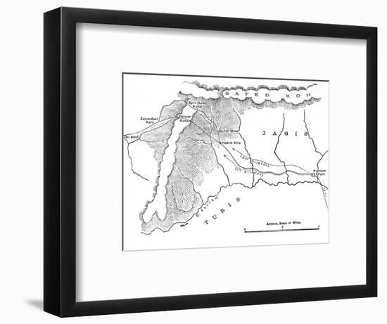 'Map Showing March of General Roberts to Peiwar Kotal (Nov. 28 to Dec. 1, 1878)', c1880-Unknown-Framed Giclee Print