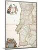 Map Showing Portugal, C.1680-Frederik de Wit-Mounted Giclee Print