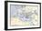 Map Showing the Extent of the Roman Empire-null-Framed Giclee Print