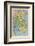 Map Showing the Kingdom of Siam Now Thailand-null-Framed Photographic Print