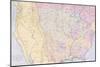 Map Showing the Localities of the Indian Tribes of the Us in 1833-George Catlin-Mounted Giclee Print