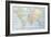 Map Showing the Principal World Trade Shipping Routes, 1912-null-Framed Giclee Print