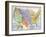 Map Showing the Territorial Growth of the Continental Us 1776 to 1899-null-Framed Giclee Print