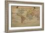 Map Showing the World Trade Shipping Routes, Cartography by Pierre Duval-null-Framed Giclee Print
