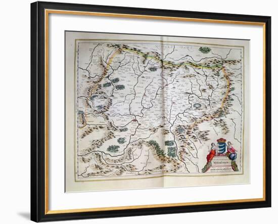 Map -Transylvania Sibenburgen-null-Framed Giclee Print