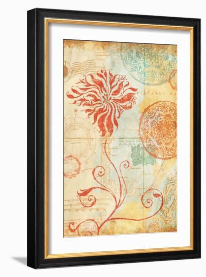 Map Wallflower I-Elizabeth Medley-Framed Art Print