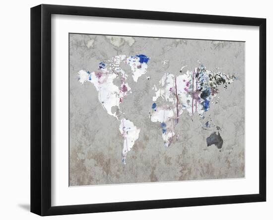 Map Your Adventures-Sheldon Lewis-Framed Art Print