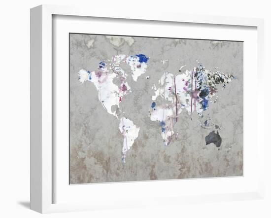 Map Your Adventures-Sheldon Lewis-Framed Art Print