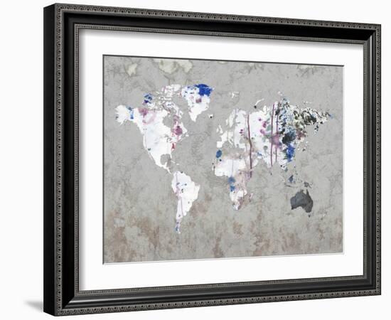 Map Your Adventures-Sheldon Lewis-Framed Art Print