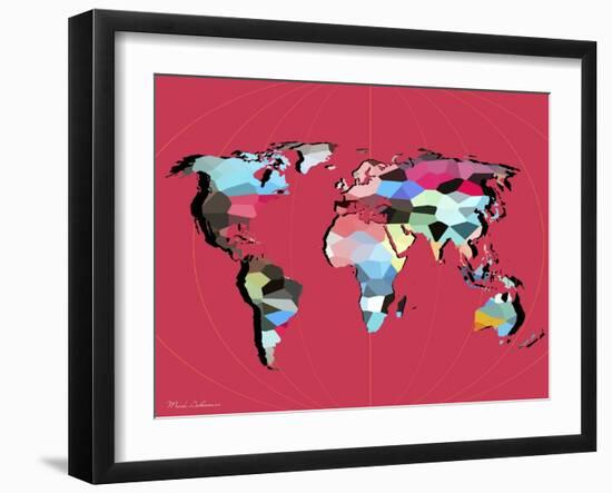 Map7-Mark Ashkenazi-Framed Giclee Print