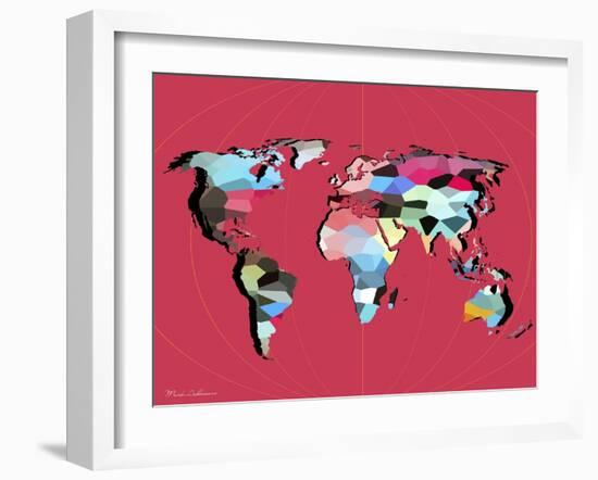 Map7-Mark Ashkenazi-Framed Giclee Print