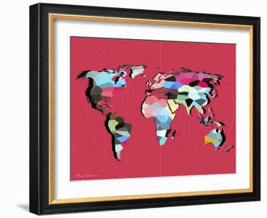 Map7-Mark Ashkenazi-Framed Giclee Print