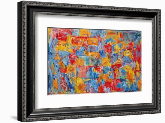 Map-Jasper Johns-Framed Art Print