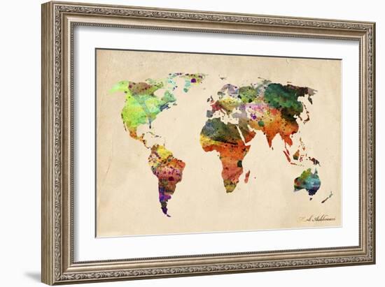 Map-Mark Ashkenazi-Framed Giclee Print