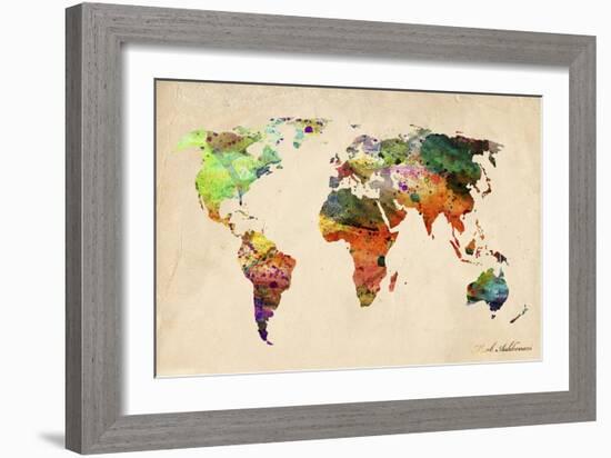 Map-Mark Ashkenazi-Framed Giclee Print