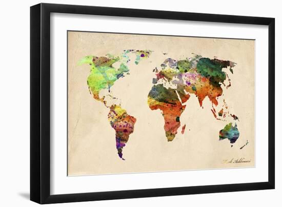 Map-Mark Ashkenazi-Framed Giclee Print