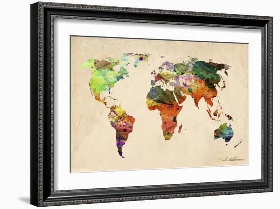 Map-Mark Ashkenazi-Framed Giclee Print