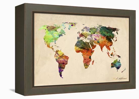 Map-Mark Ashkenazi-Framed Premier Image Canvas