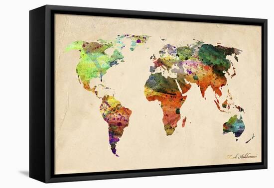 Map-Mark Ashkenazi-Framed Premier Image Canvas