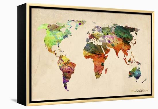 Map-Mark Ashkenazi-Framed Premier Image Canvas