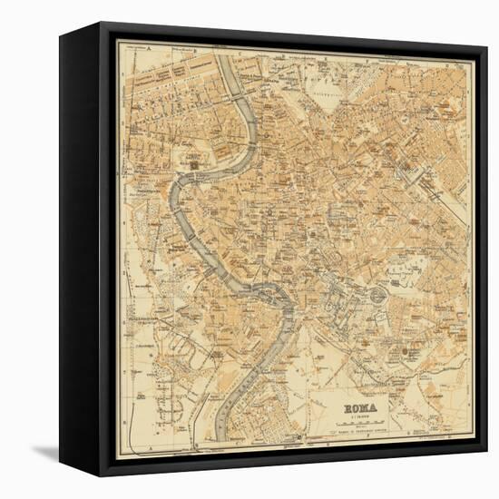 Mapa Di Roma, 1898-Lorenzo Fiore-Framed Stretched Canvas